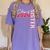 Senior Sister Class Of 2026 Proud Big Sis Graduation Family Women's Comfort Colors T-Shirt Violet