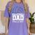 Senior Volleyball Dad Class Of 2025 Graduation Graduate Women's Comfort Colors T-Shirt Violet