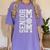 Senior Volleyball Mom 2026 Class Graduation Volleyball Premium Tri-Blend Women's Comfort Colors T-Shirt Violet