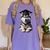 Siberian Husky Dog Graduation Cap Training School Graduate Men Women Kids Women's Comfort Colors T-Shirt Violet