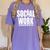 Social Work Graduate TShirt College Graduation Women's Comfort Colors T-Shirt Violet
