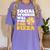 Social Worker Will Work For Pizza Graduation Women's Comfort Colors T-Shirt Violet