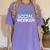 Social Worker Work Month MSW Graduation Masters Women's Comfort Colors T-Shirt Violet
