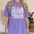 St Patricks Day Masters Degree MSW Graduation Social Work Women's Comfort Colors T-Shirt Violet