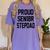 Stepfather SEN18R Graduation Party Stepdad Senior 2018 Shirt Women's Comfort Colors T-Shirt Violet