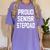 Stepfather SEN19R Graduation Party Stepdad Senior 2019 Shirt Women's Comfort Colors T-Shirt Violet