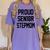 Stepmom Stepmother SEN18R Grad Senior Graduation Party Shirt Women's Comfort Colors T-Shirt Violet