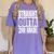 Straight Outta 2nd Grade Graduation Class 2025 Second Grade Women's Comfort Colors T-Shirt Violet