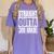 Straight Outta 3rd Grade Graduation Class 2025 Third Grade Women's Comfort Colors T-Shirt Violet