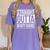 Straight Outta Beauty School Graduation Distressed Women's Comfort Colors T-Shirt Violet