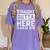Straight Outta Here Class Of 2018 Senior Graduation Women's Comfort Colors T-Shirt Violet