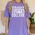 Straight Outta College Graduation Adult Women's Comfort Colors T-Shirt Violet