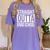 Straight Outta Grad School Graduation T Shirt Gift Women's Comfort Colors T-Shirt Violet