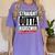 Straight Outta High School Class Of 2023 Graduation Women's Comfort Colors T-Shirt Violet
