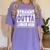 Straight Outta Junior High 8th Grade Graduation Women's Comfort Colors T-Shirt Violet