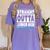 Straight Outta Junior High School Graduation Class Of 2022 Women's Comfort Colors T-Shirt Violet