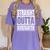 Straight Outta Kindergarten Graduation 2025 Kinder Women's Comfort Colors T-Shirt Violet