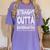 Straight Outta Kindergarten Shirt Great Graduation Idea Women's Comfort Colors T-Shirt Violet