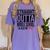 Straight Outta Middle School Graduation Shirt Class Of 2022 Women's Comfort Colors T-Shirt Violet