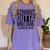 Straight Outta Middle School Graduation Women's Comfort Colors T-Shirt Violet