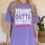 Straight Outta Nursing School Class Of 2018 Graduation Women's Comfort Colors T-Shirt Violet