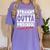 Straight Outta Preschool Class Of 2018 Graduation Shirt Women's Comfort Colors T-Shirt Violet