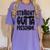 Straight Outta Preschool Graduation Cap Gown 2022 Cute Women's Comfort Colors T-Shirt Violet