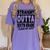 Straight Outta Sixth Grade Class Of 2019 Graduation Women's Comfort Colors T-Shirt Violet