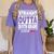 Straight Outta Sixth Grade Class Of 2024 Shirt Graduation Women's Comfort Colors T-Shirt Violet