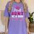 Super Proud Aunt Of 2025 Graduate Senior Graduation Family Women's Comfort Colors T-Shirt Violet