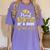 Super Proud Auntie Of 2025 Graduate Senior Graduation Family Women's Comfort Colors T-Shirt Violet