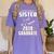 Super Proud Sister Of A 2019 Graduate Shirt Graduation Women's Comfort Colors T-Shirt Violet
