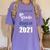 I Survived 5th Grade Class Of 2021 Quarantined Graduation 2 Women's Comfort Colors T-Shirt Violet