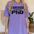 I Survived My Boyfriend's PhD Graduation T-Shirt Women's Comfort Colors T-Shirt Violet