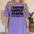 I Survived Elementary School Class Of 2018 Graduation Shirt Women's Comfort Colors T-Shirt Violet