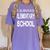 I Survived Elementary School Graduation Shirt T-Shirt Women's Comfort Colors T-Shirt Violet