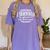 I Survived Girlfriends PhD Dissertation Doctorate Graduation Women's Comfort Colors T-Shirt Violet
