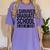 I Survived Graduate School Class Of 2018 Graduation Women's Comfort Colors T-Shirt Violet