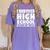 I Survived High School Class Of 2018 Graduation Women's Comfort Colors T-Shirt Violet