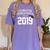 I Survived Home School Class Of 2019 Graduation t Shirt Women's Comfort Colors T-Shirt Violet