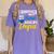 i Survived My Husbands Bachelors Degree Graduation Gifts Women's Comfort Colors T-Shirt Violet
