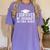 I Survived My Husband's Doctoral Degree Graduation Husband Women's Comfort Colors T-Shirt Violet