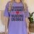 I Survived My Husband's Nursing Degree School Graduation Women's Comfort Colors T-Shirt Violet