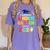 I Survived Kindergarten Graduation 2025 Graduate Boys Girls Women's Comfort Colors T-Shirt Violet
