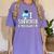 I Survived Kindergarten Graduation Kids Owl Grad Women's Comfort Colors T-Shirt Violet