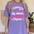 I Survived My Mom's Nursing Degree Nurse Graduation Women's Comfort Colors T-Shirt Violet
