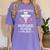 I Survived Nursing School LPN Class Of 2023 Nurse Graduation Women's Comfort Colors T-Shirt Violet