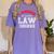 I Survived My Partner's Law Degree Graduation Shirt Women's Comfort Colors T-Shirt Violet