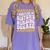 i Survived My Sisters Nursing Degree School Graduation Party Women's Comfort Colors T-Shirt Violet