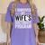 i Survived My Wife Doctorate Program PHD Wife Graduation Women's Comfort Colors T-Shirt Violet